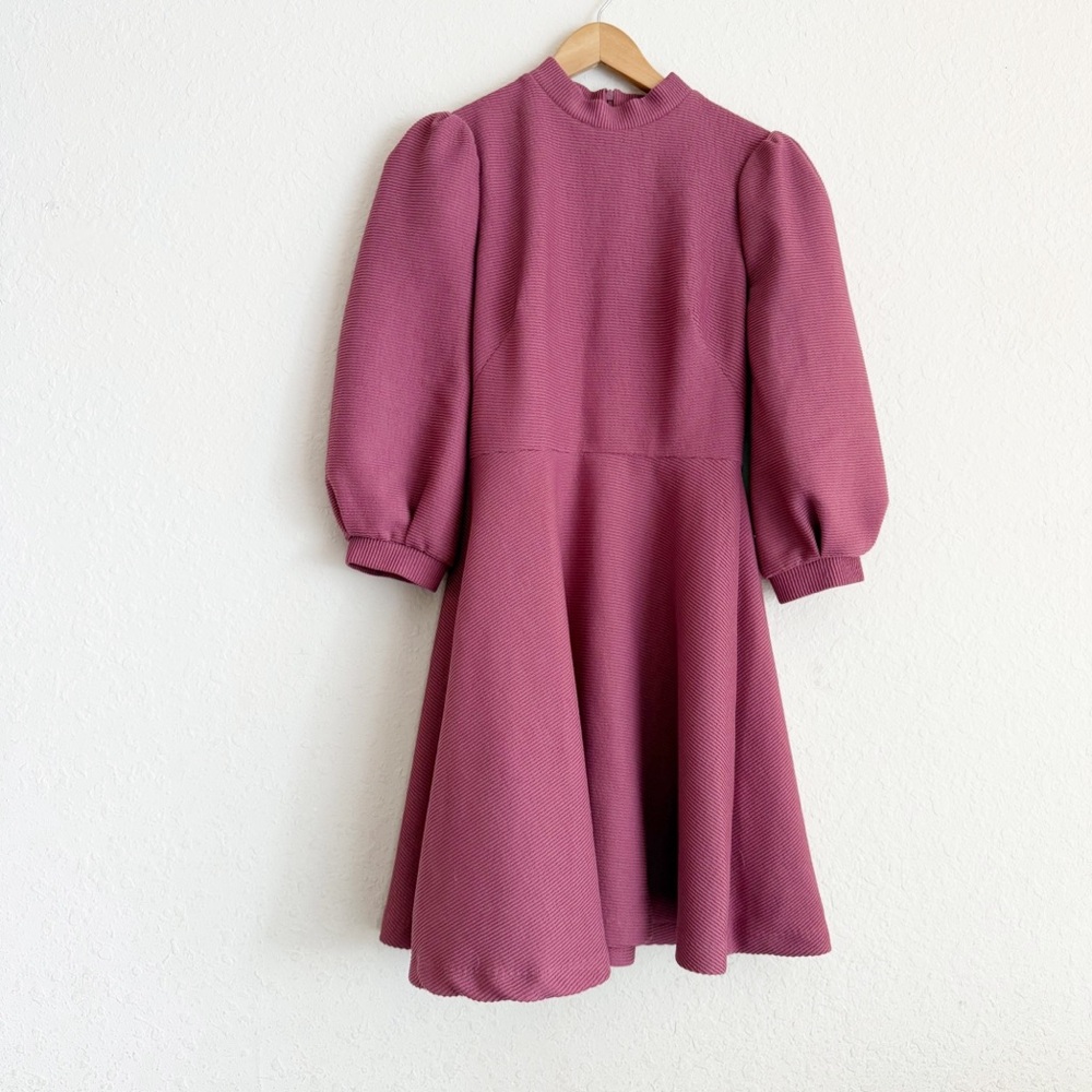 Gal Meets Glam Maggie Mauve Pink Swing Dress Size 6 - Picture 2 of 7